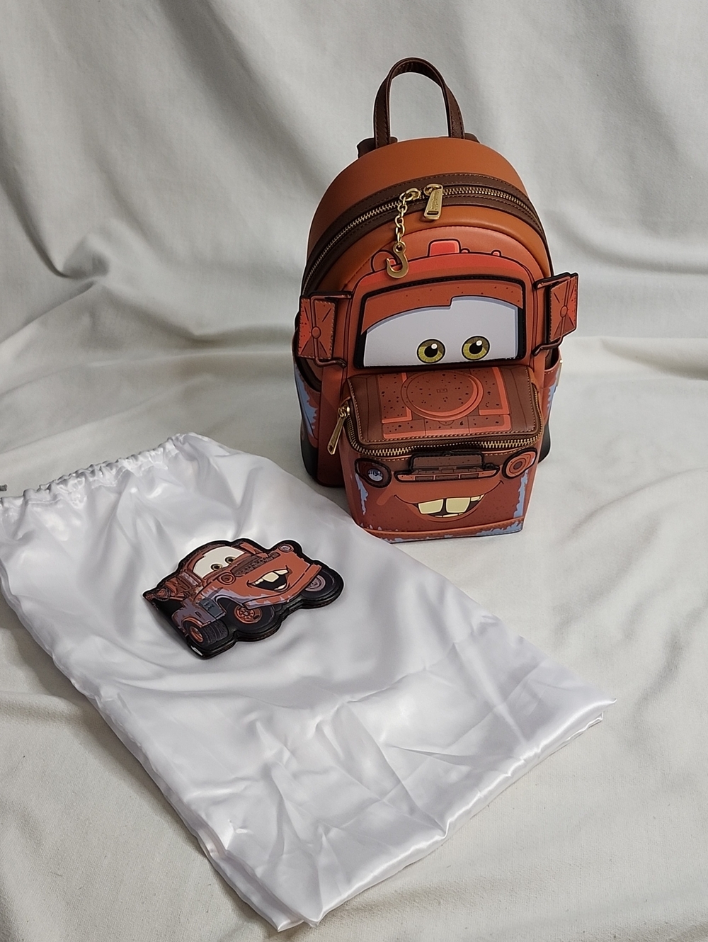 Loungefly "Mater" Light Up Backpack w/ Matching Design Cardholder